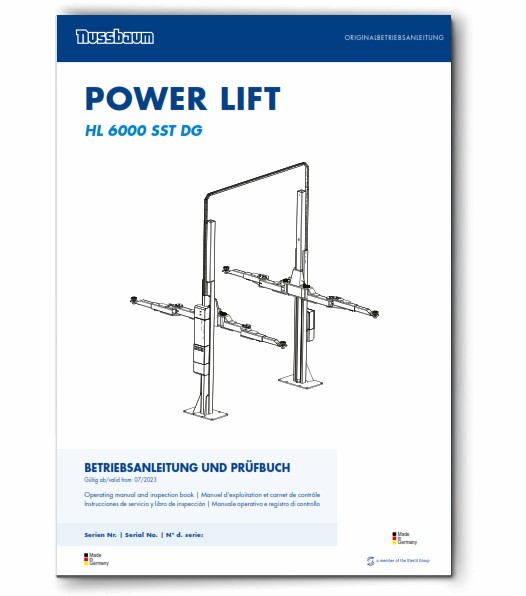 Nussbaum 2 Säulen Hebebühne Power Lift HL 6000 SST DG