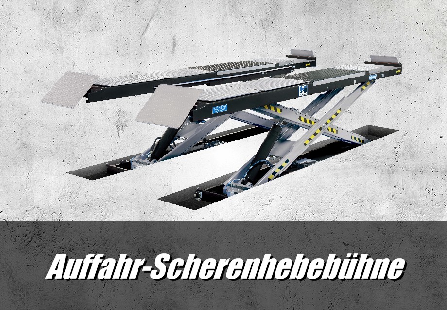 Auffahr- Scherenhebebühne
