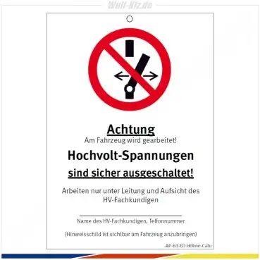 CATU Wartungsanhänger Elektro- und Hybridfahrzeuge AP-63-ED
