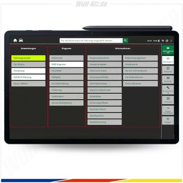 Hella Gutmann Tester / Diagnosegerät mega macs X inkl. SDI Modul X3 und Tablet XL