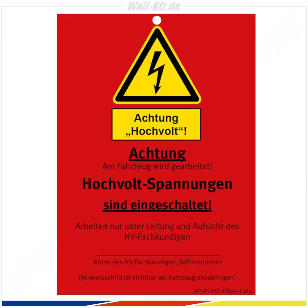 CATU Wartungsanhänger Elektro- und Hybridfahrzeuge AP-49-ED