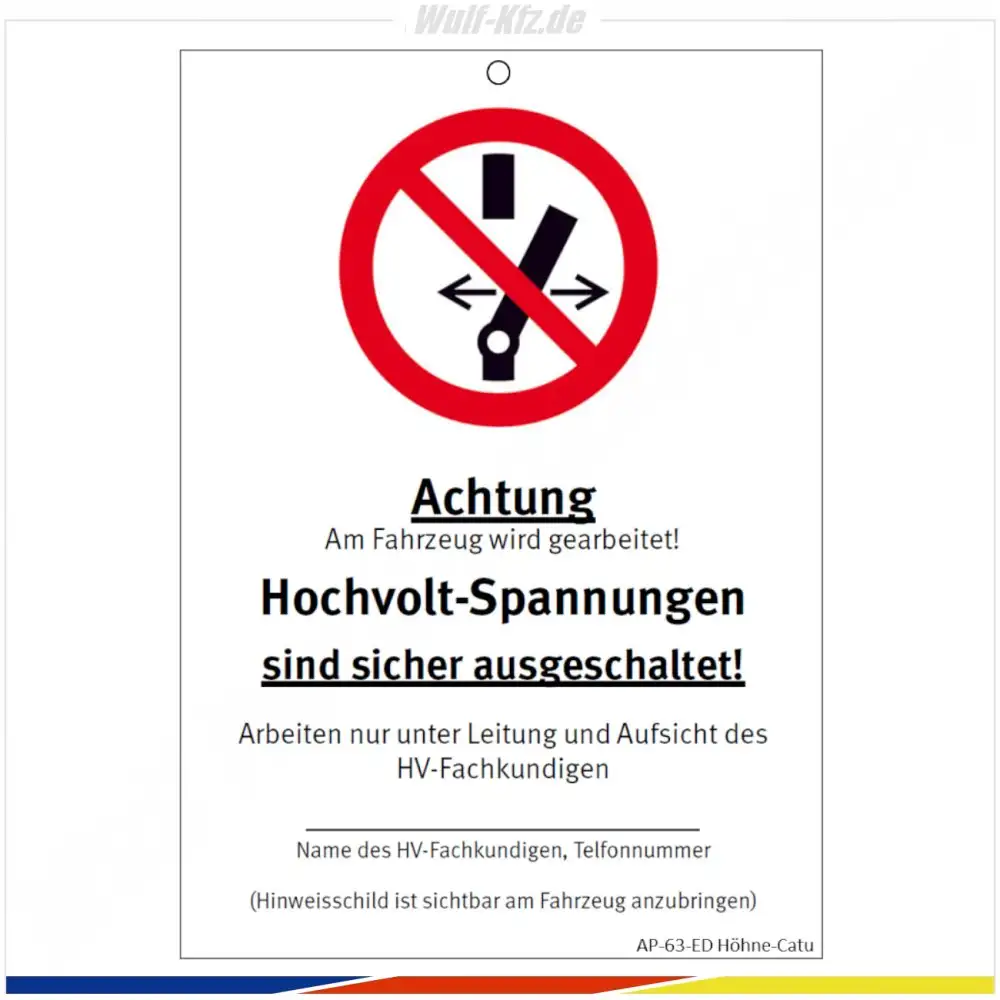 CATU Wartungsanhänger Elektro- und Hybridfahrzeuge AP-63-ED