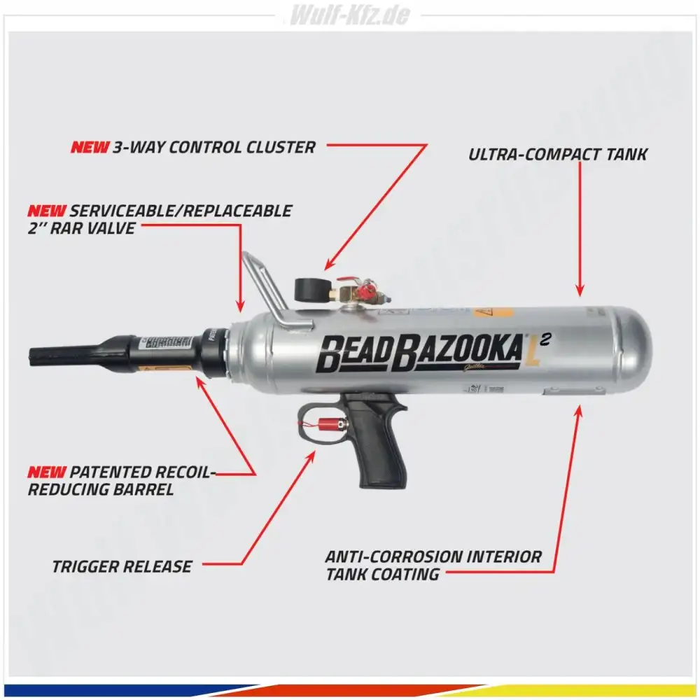 Gaither Bead Bazooka 3 L BB3L2 Gen 2 - Profi Luftkanone