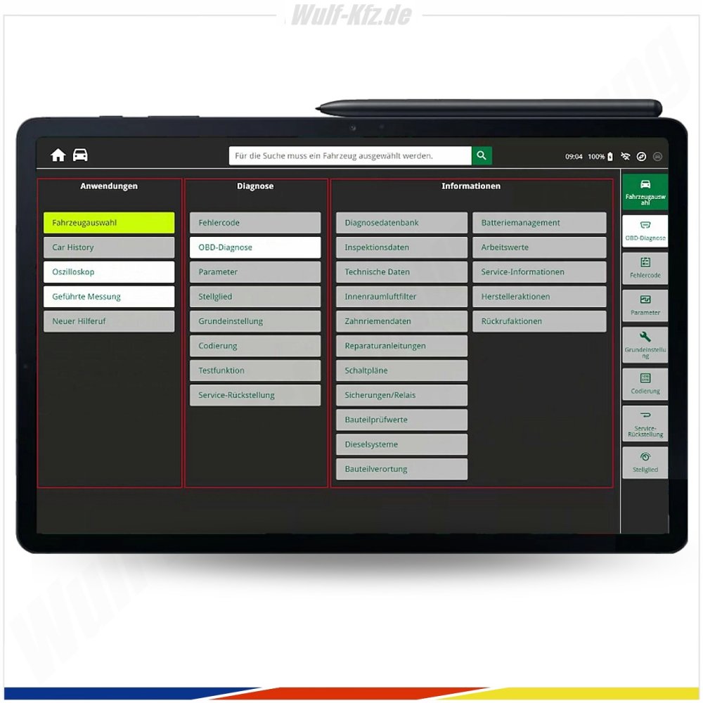 Hella Gutmann Tester / Diagnosegerät mega macs X inkl. SDI Modul X4 und Tablet XL