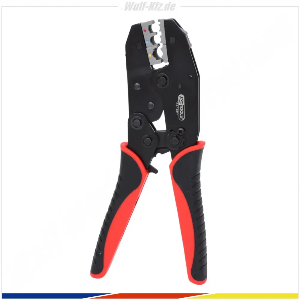 KS Tools Crimpzange für isolierte Kabelschuhe, 220 mm